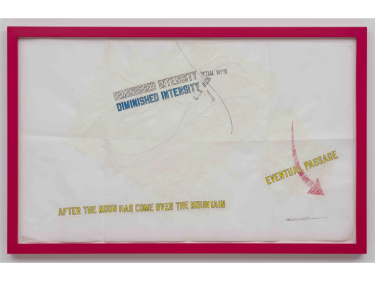 Lawrence Weiner　DIMINISHED INTENSITY　2019