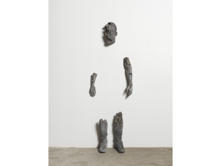 Daniel Arsham　Pyrite Eroded Broken Figure　2016