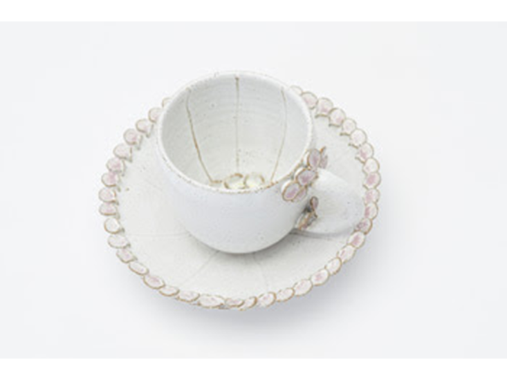 岡崎裕子　petal cup and saucer　2016