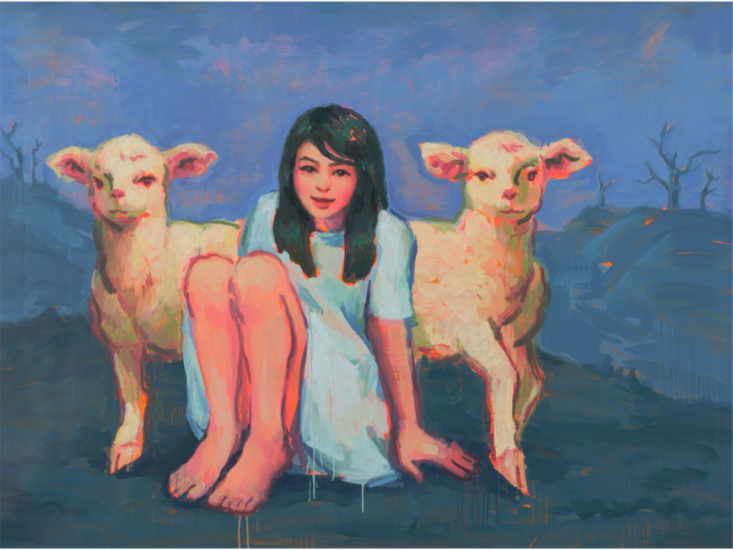 Nimyu　Bone and Fruit, Unclear waves - Girl and Sheep　2024