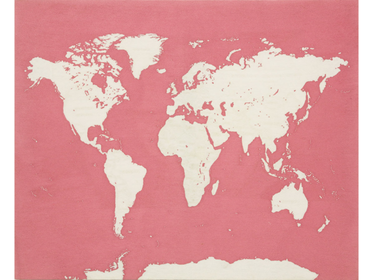 青山悟　Map of The World (Dedicated to unknown Embroiderers)　2014