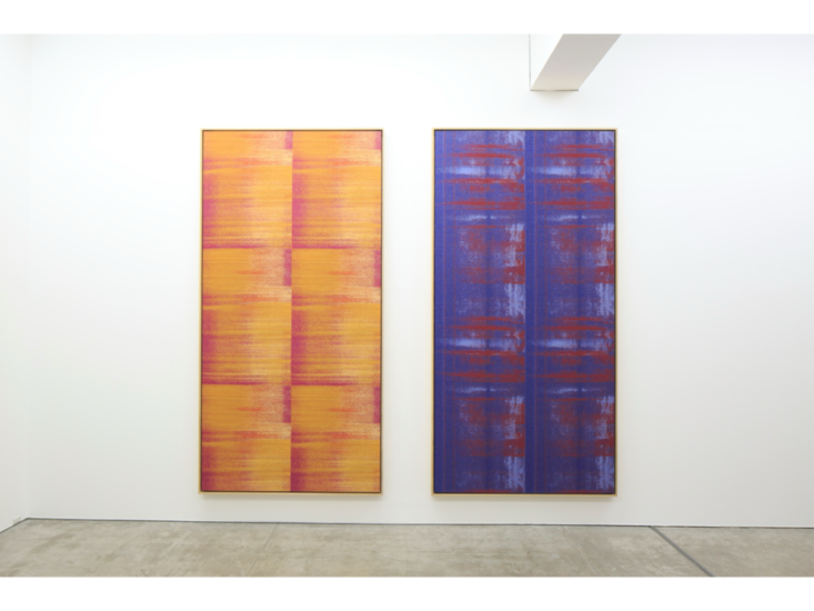 ミカ・タジマ　Left: Negative Entropy (Toyota Motomachi, Magenta, hex) / Right: Negative Entropy (Joy Alaoui, Blue, hex)　2015