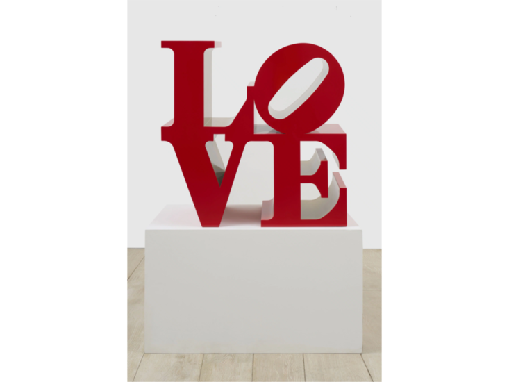 Robert Indiana　LOVE (Red Outside Gold Inside)　1966-1999